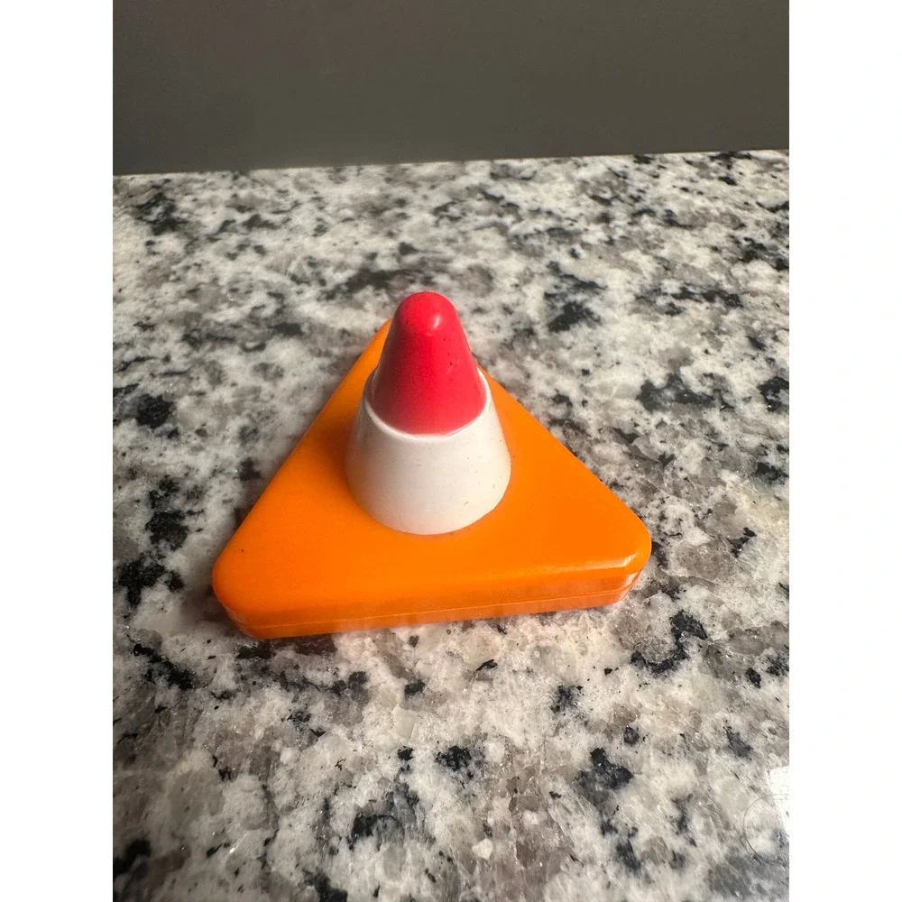 Bright Orange Traffic Cone Shape toy Small Item‎